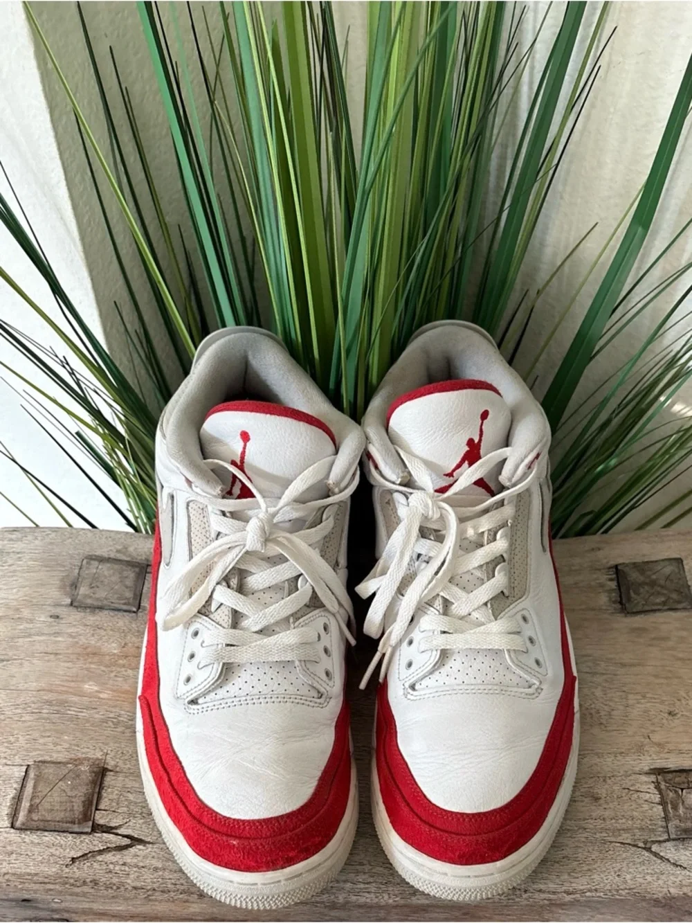 Air Jordan 3 Retro Tinker Hatfield White University Red Sneakers